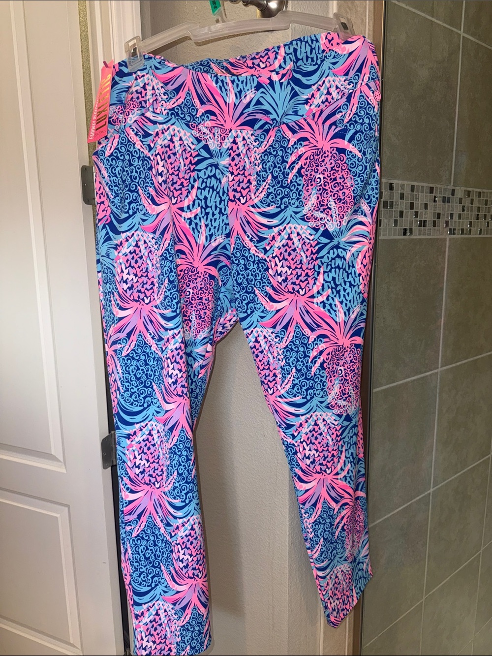 Lilly Pulitzer Corso Pant Borealis Blue Tropic Down Low Golf Size 16 New w/ Tags